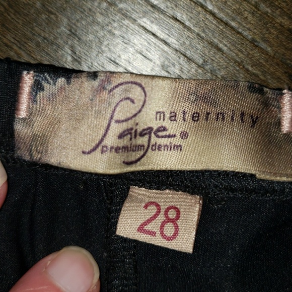 New Paige Chandler P.D.Venice Crop Maternity Jeans - Picture 6 of 9
